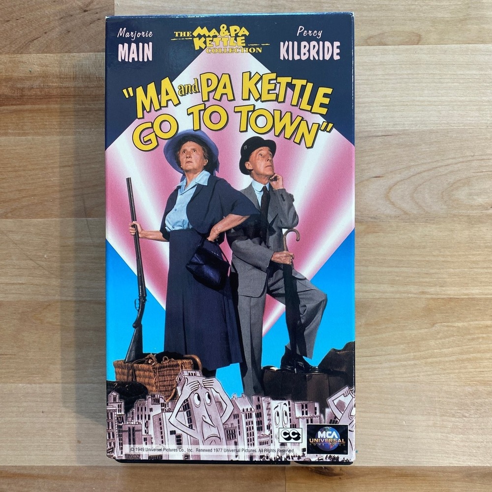 Ma and Pa Kettle Go to Town VHS 1949 Comedy Trailer MCA‎ Universal